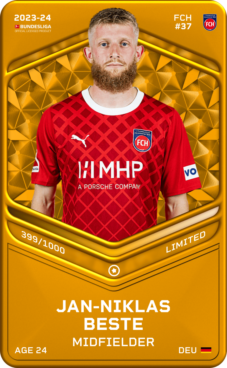 Jan-Niklas Beste 2023-24 • Limited 399/1000