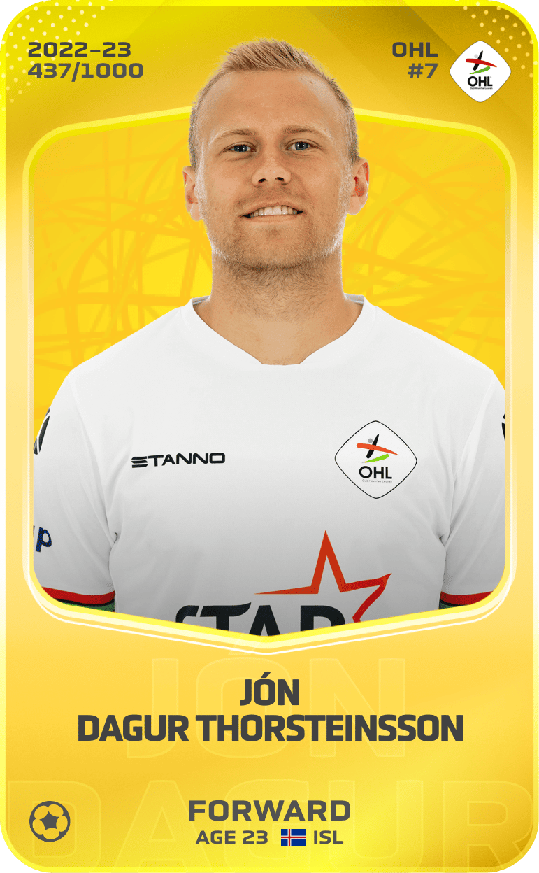 Jón Dagur Thorsteinsson 2022-23 • Limited 437/1000