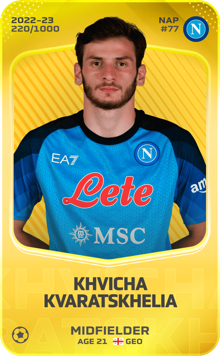 Khvicha Kvaratskhelia 2022-23 • Limited 220/1000