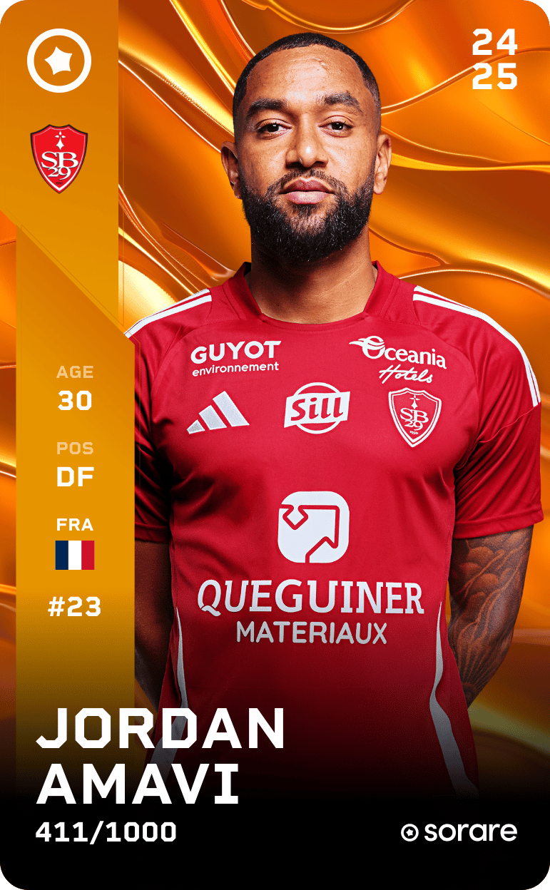 Jordan Amavi 2024-25 • Limited 411/1000