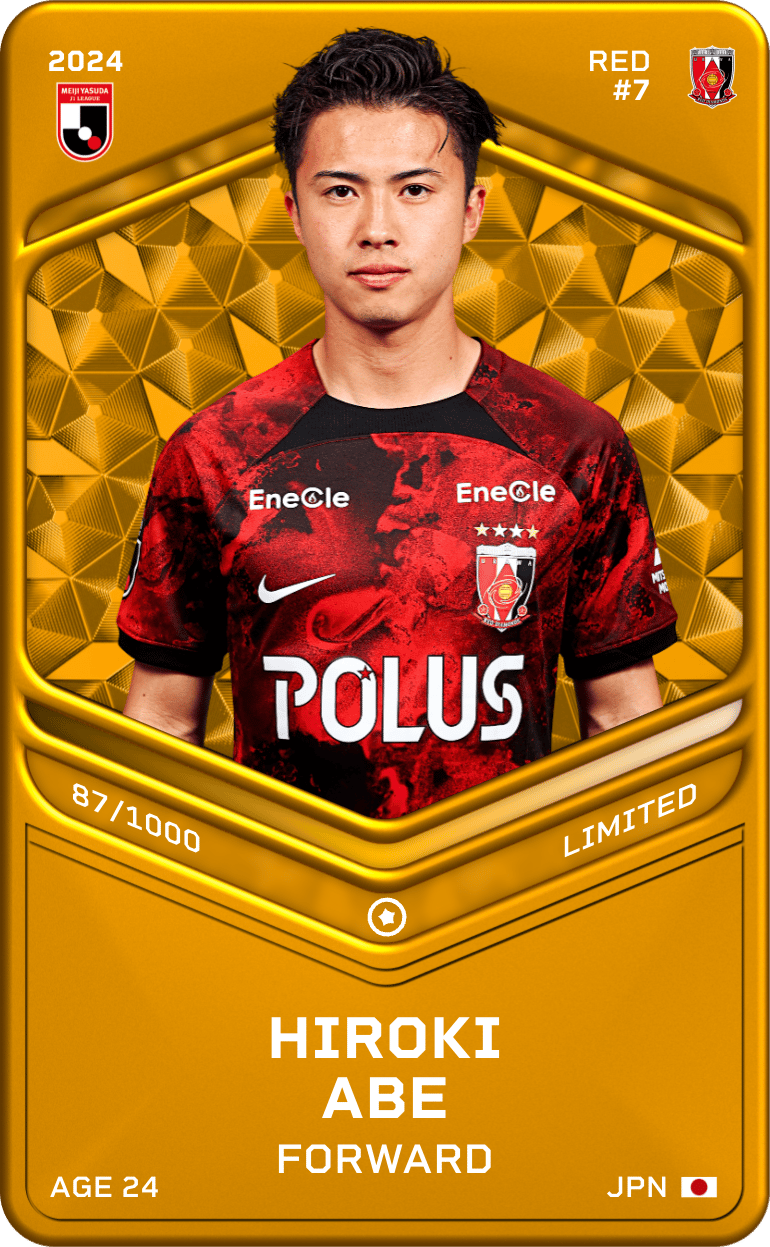 Hiroki Abe 2024-25 • Limited 87/1000