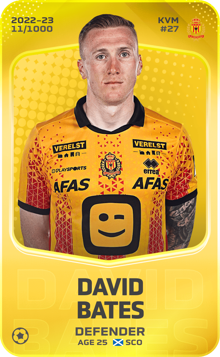 David Bates 2022-23 • Limited 11/1000