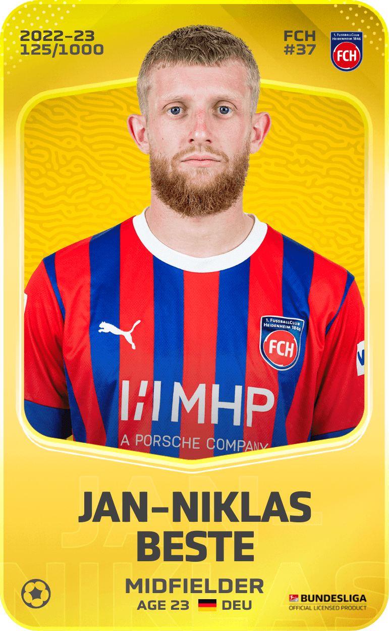 Jan-Niklas Beste 2022-23 • Limited 125/1000