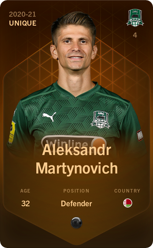 Sorare - Sorare Official - Aleksandr Martynovich 2020-21 • Unique - NFT # 61403813627375058924420640660415653734088155371490774539609679405349228222981