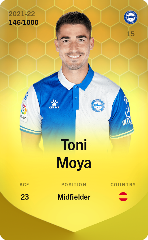 Sorare - Sorare Official - Toni Moya 2021-22 • Limited 146/1000 - NFT # 65335989026382769488153667984623821589923826826942525528080375943368468107311
