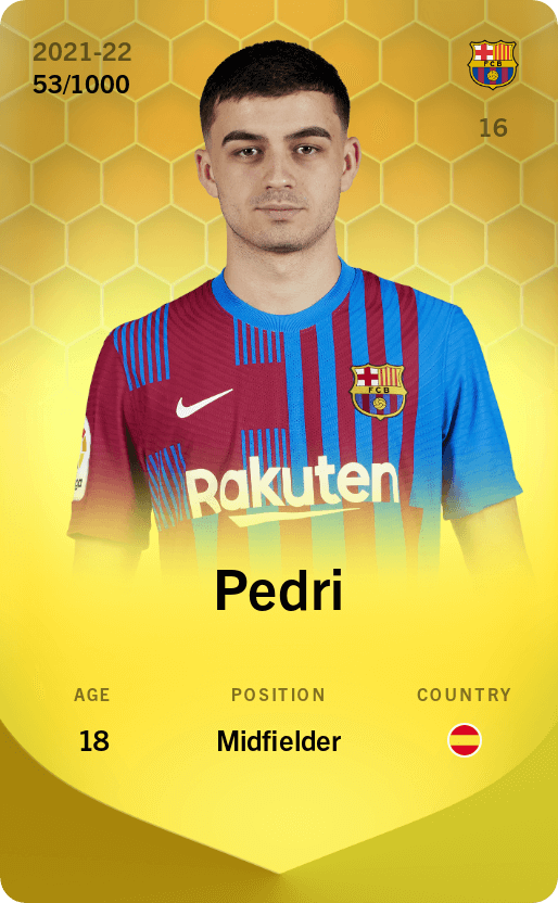 Pedri 2021-22 • Limited 53/1000