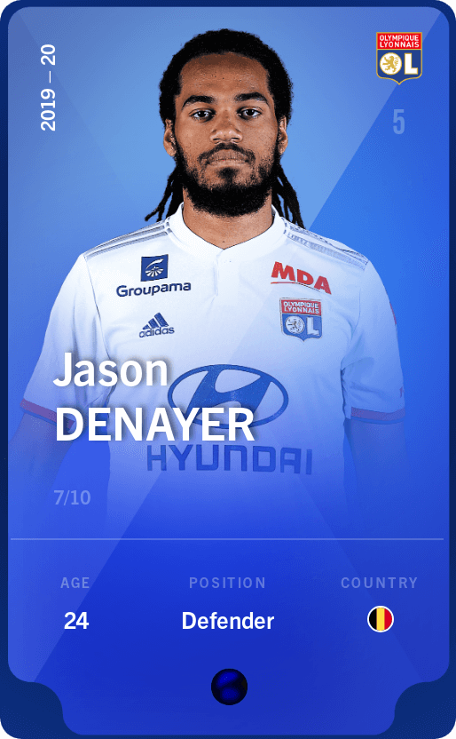 Jason Denayer 2019 20 Super Rare 7 10