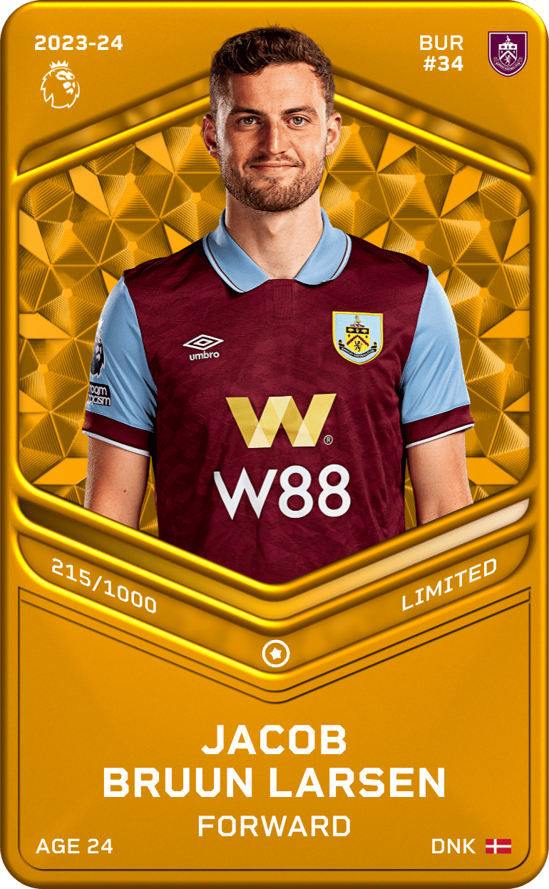 Jacob Bruun Larsen 2023-24 • Limited 215/1000