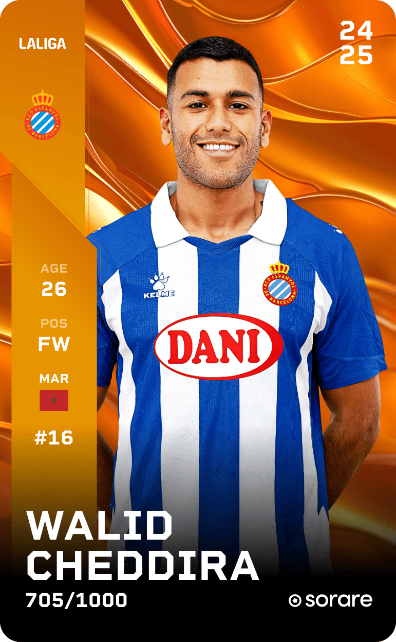 Walid Cheddira 2024-25 • Limited 705/1000