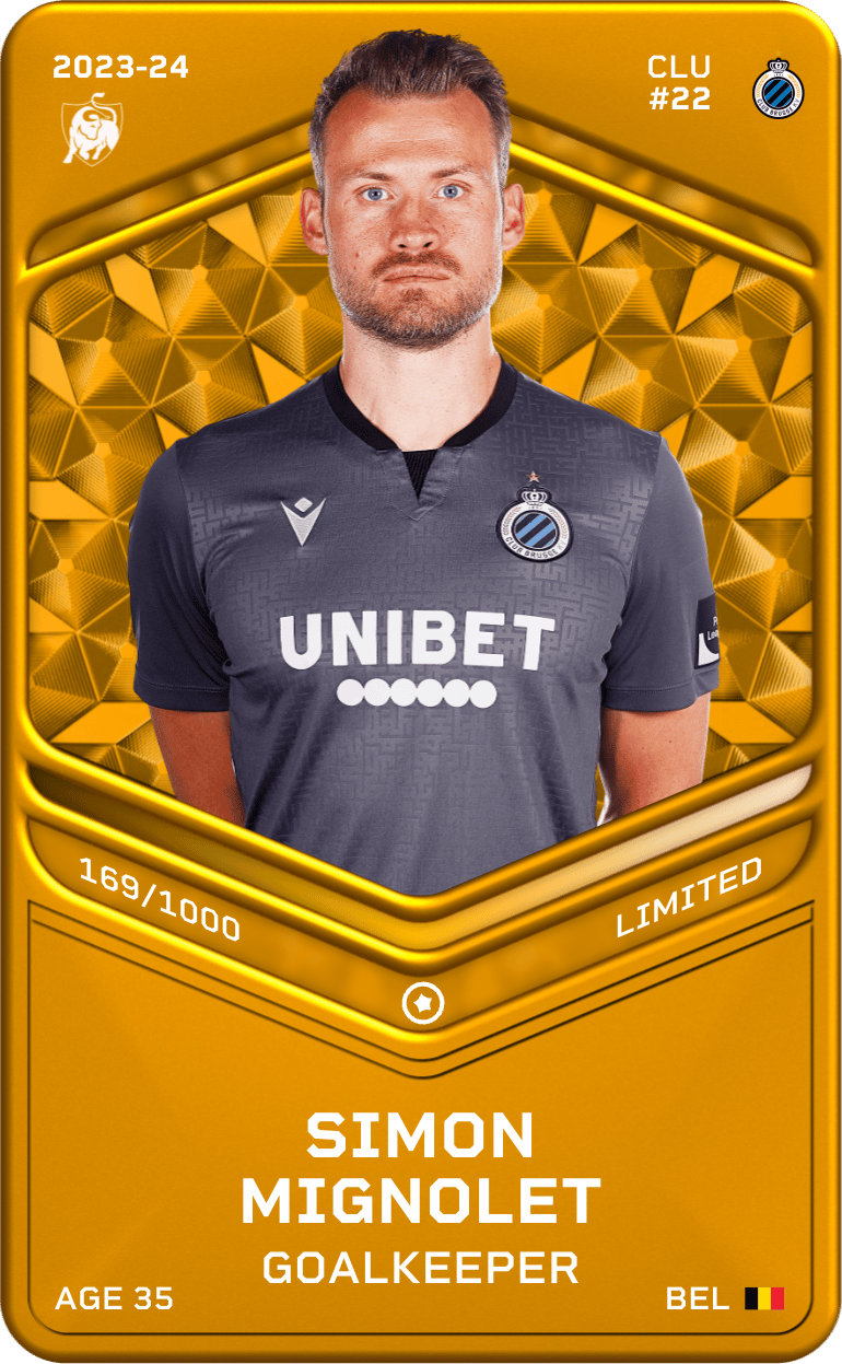 Simon Mignolet 2023-24 • Limited 169/1000