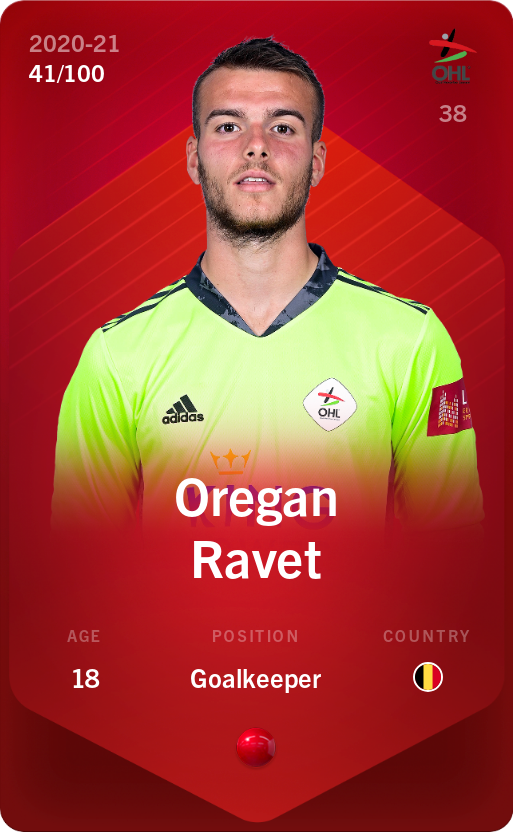 Sorare - Sorare Official - Oregan Ravet 2020-21 • Rare 41/100 - NFT # 42805259780408443070956753763011533615826951294859391916359215440097143939045