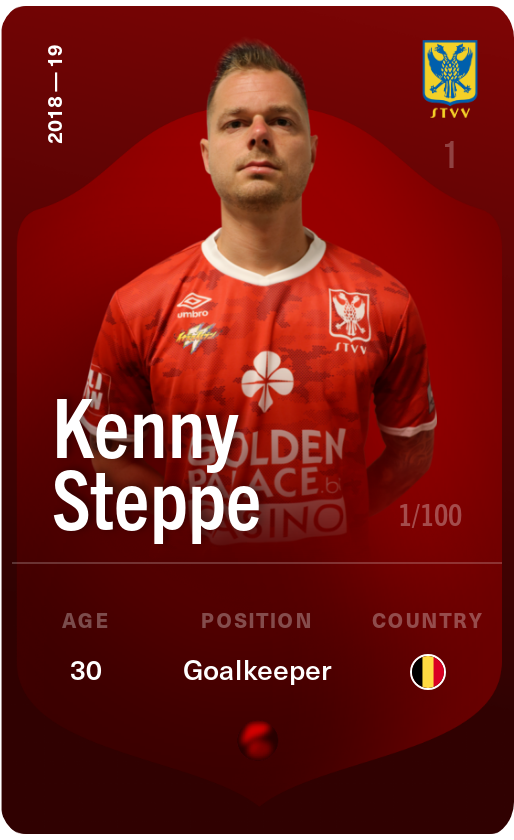 Sorare - Sorare Official - Kenny Steppe 2018-19 • Rare 1/100 - NFT # 113330680990003773834119195297347809908065429704933190642385495269897444258200
