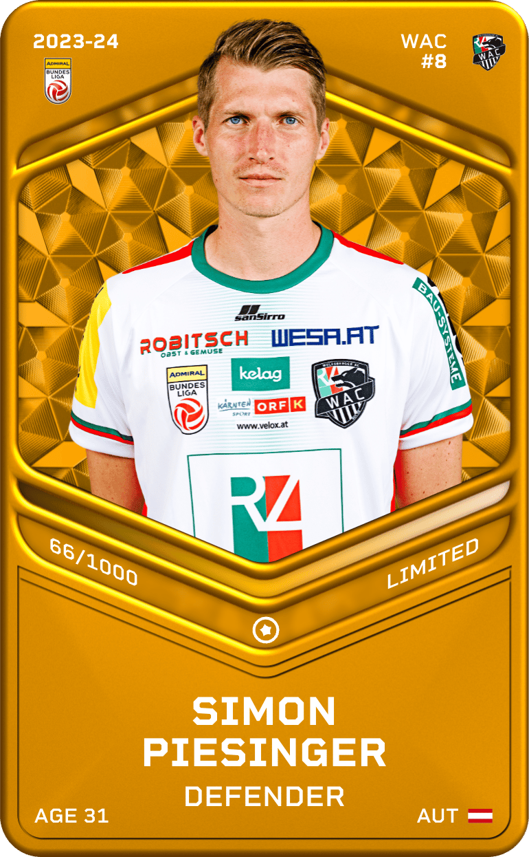 Simon Piesinger 2023-24 • Limited 66/1000
