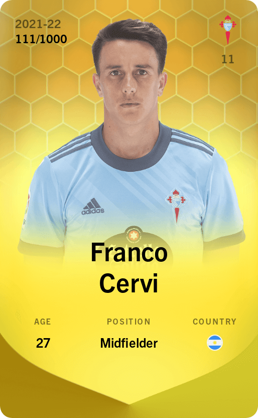 Franco Cervi 2021-22 • Limited 111/1000