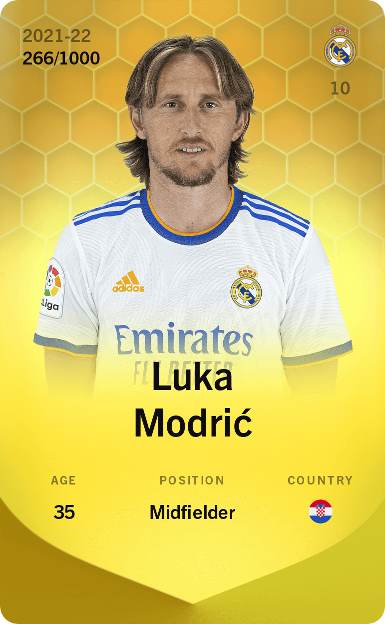Luka Modrić 2021-22 • Limited 266/1000