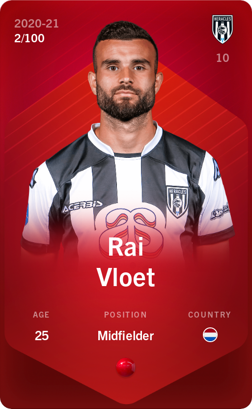 Sorare - Sorare Official - Rai Vloet 2020-21 • Rare 2/100 - NFT # 63186979622486497724422353310720187236108235506947654923615330060753827275914