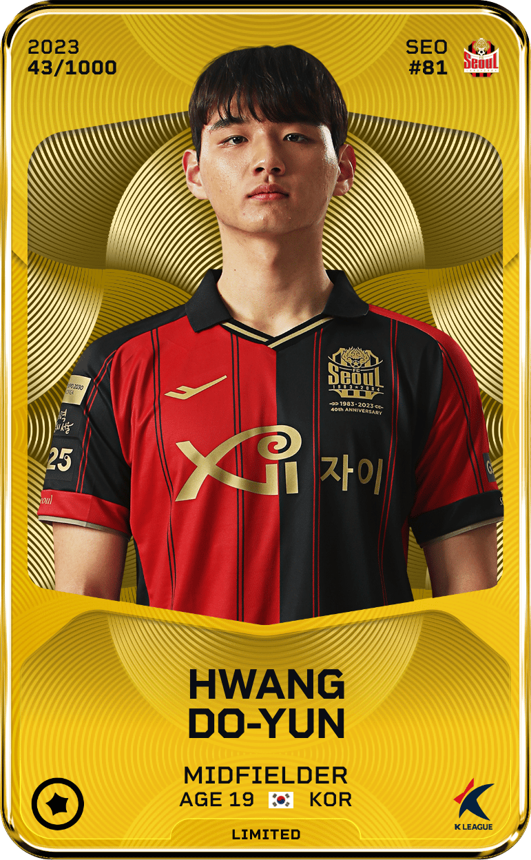 Hwang Do-Yun 2023-24 • Limited 43/1000