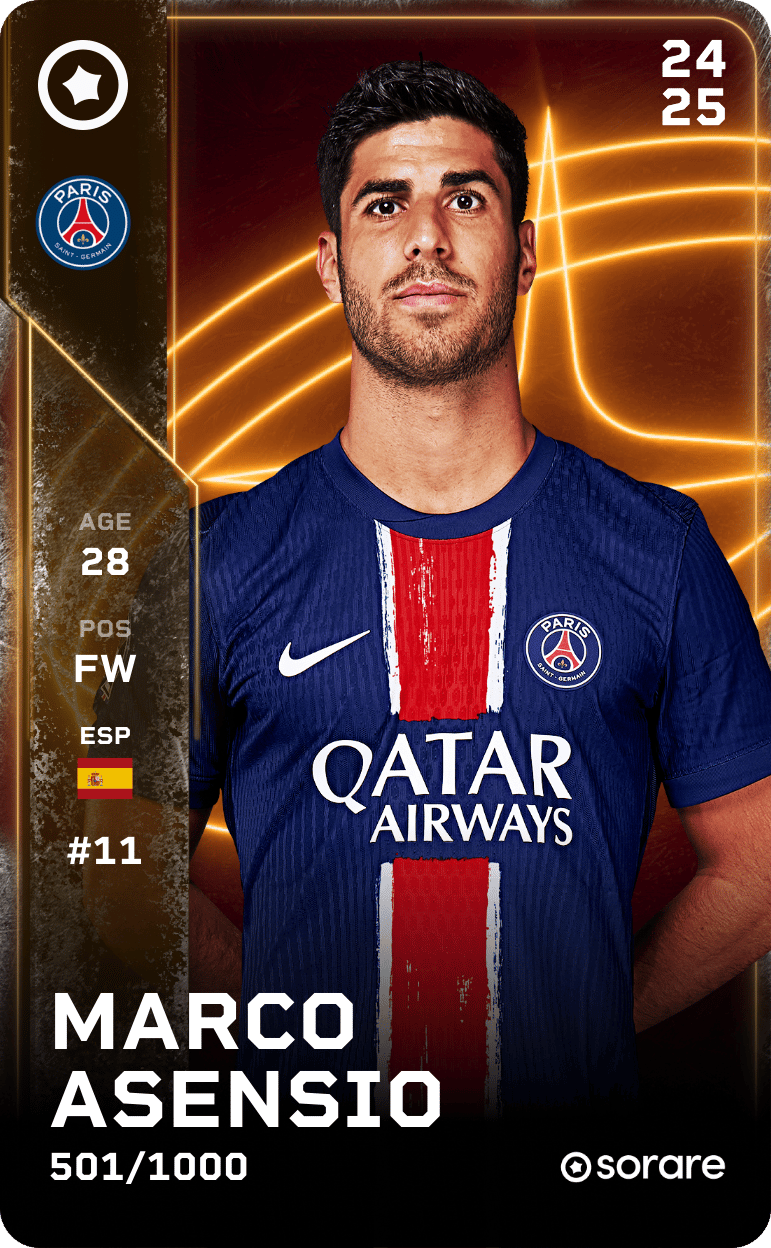Marco Asensio 2024-25 • Limited 501/1000