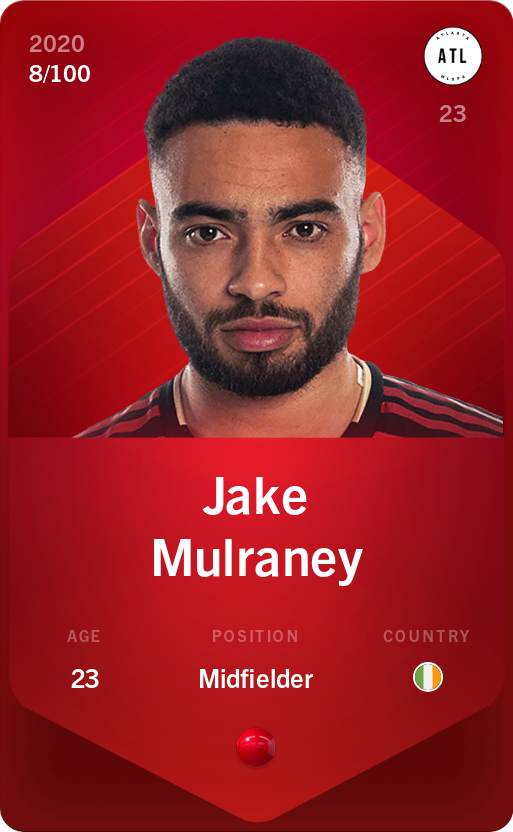 Sorare - Sorare Official - Jake Mulraney 2020-21 • Rare 8/100 - NFT # 17151723720663241174117344704070312630261476206508840456641425067287765246163