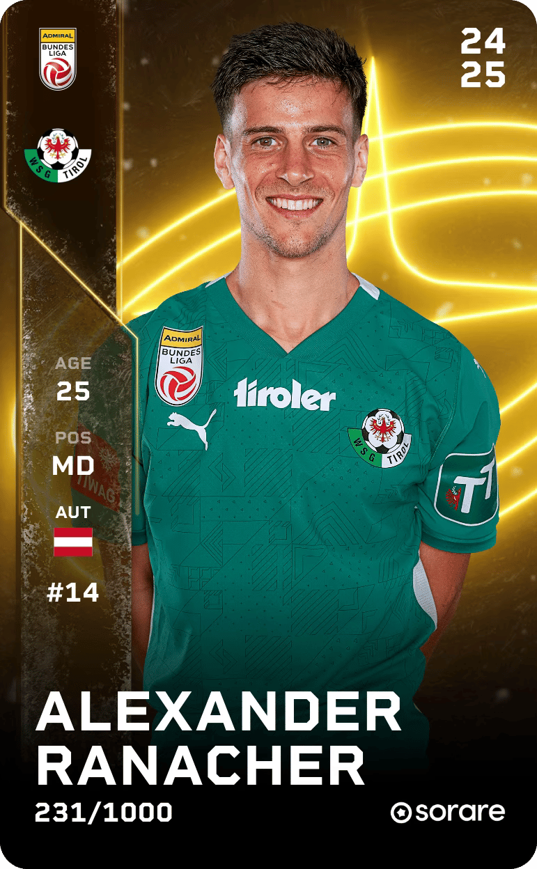 Alexander Ranacher 2024-25 • Limited 231/1000