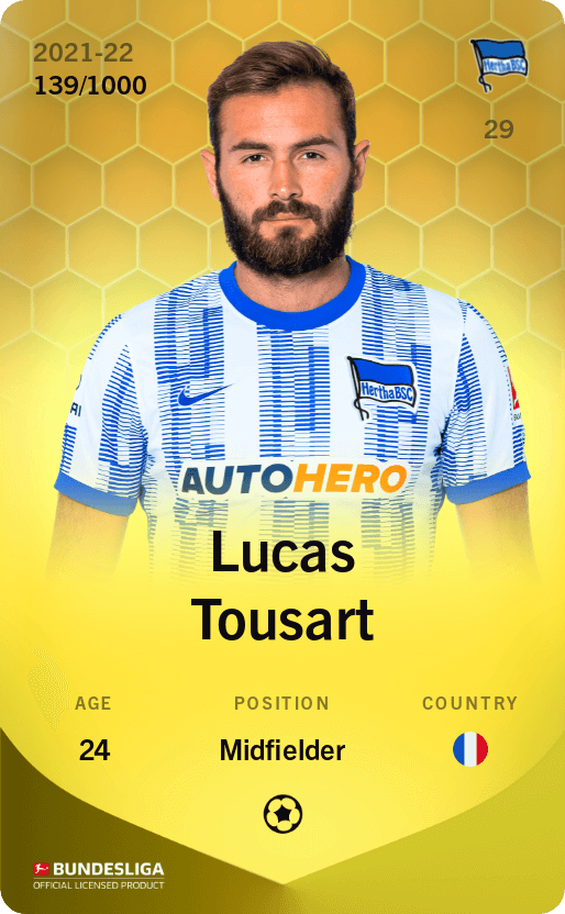 Lucas Tousart 2021-22 • Limited 139/1000