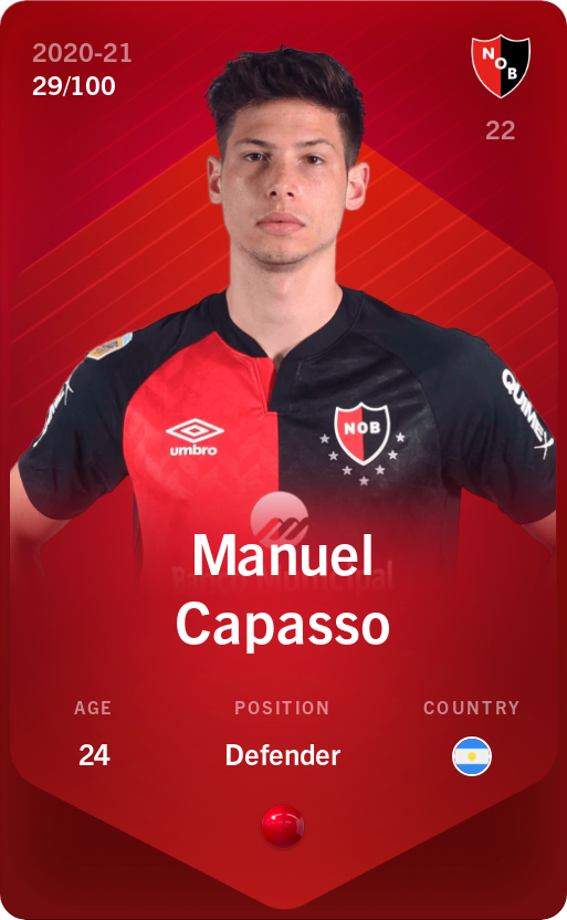 Sorare - Sorare Official - Manuel Capasso 2020-21 • Rare 29/100 - NFT # 10034053630914773000288039563340262553961341041511065272033747603353453719122