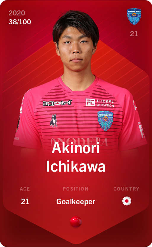 Sorare - Sorare Official - Akinori Ichikawa 2020-21 • Rare 38/100 - NFT # 71360104687278283143775270061345318234541004264467530810332105263934623451470