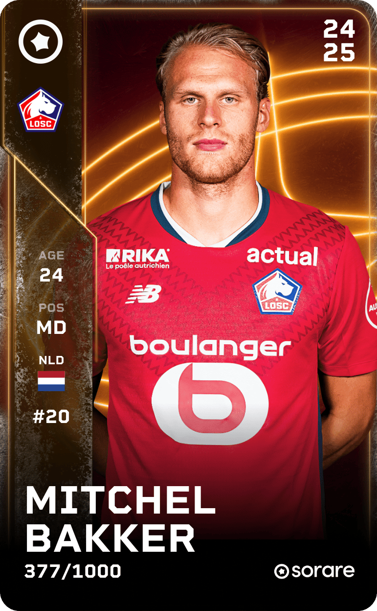 Mitchel Bakker 2024-25 • Limited 377/1000