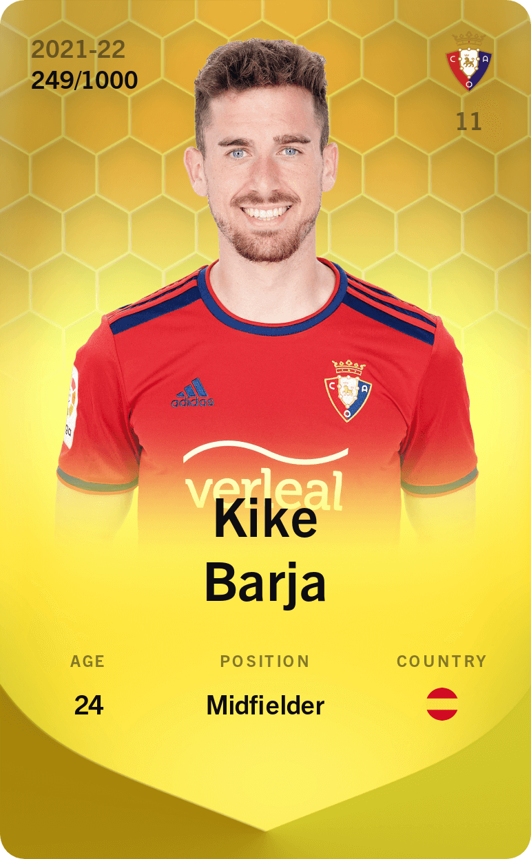 Kike Barja 2021-22 • Limited 249/1000