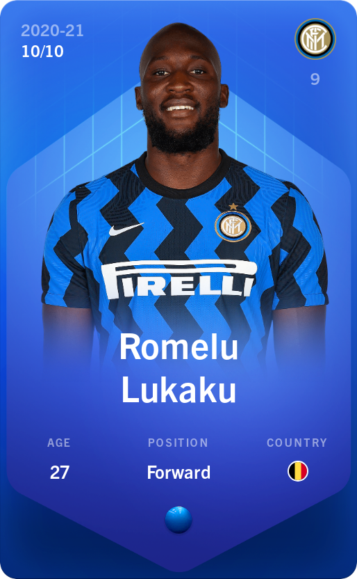 Sorare - Sorare Official - Romelu Lukaku 2020-21 • Super Rare 10/10 - NFT # 57440209251688321094396100380469775816437584440148835440080165511071002686608