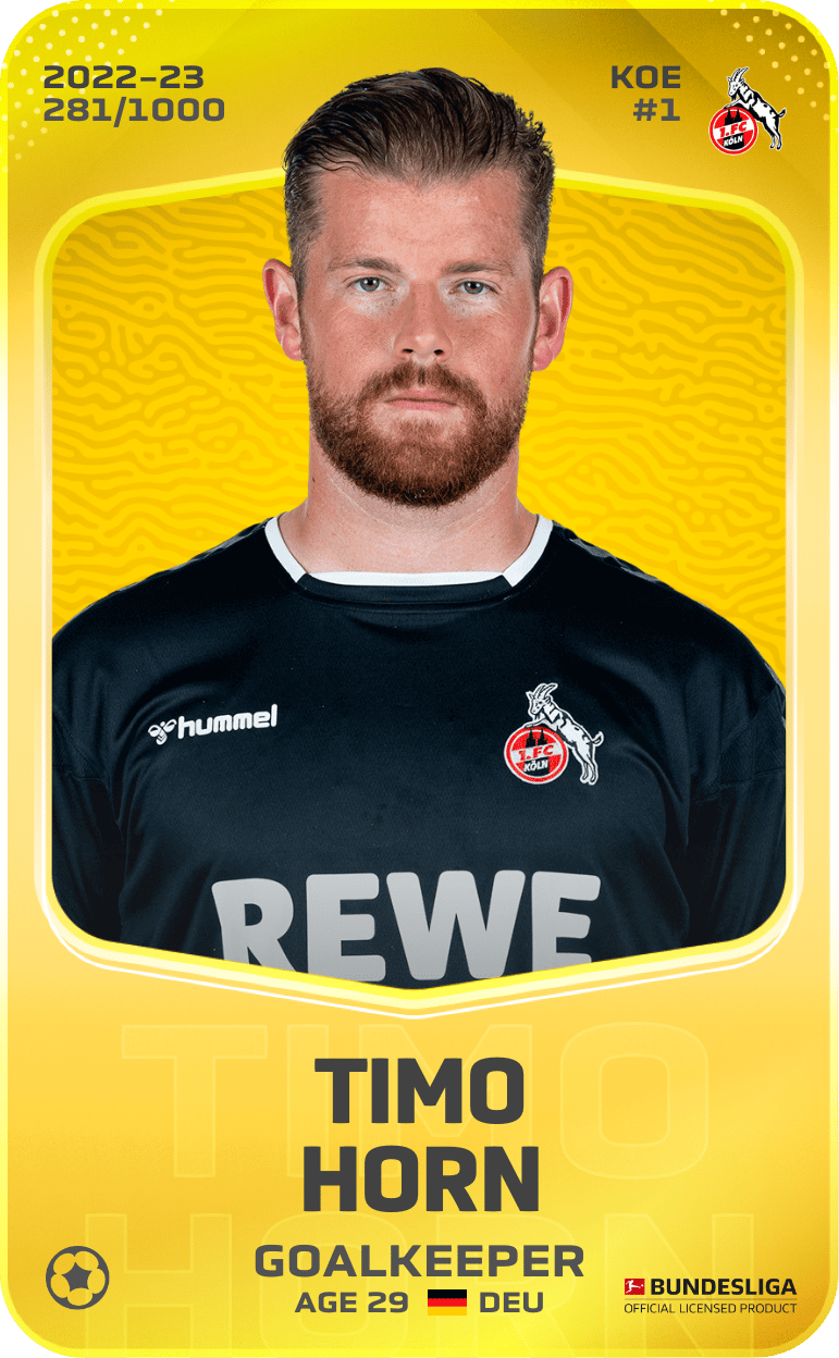 Timo Horn 2022-23 • Limited 281/1000