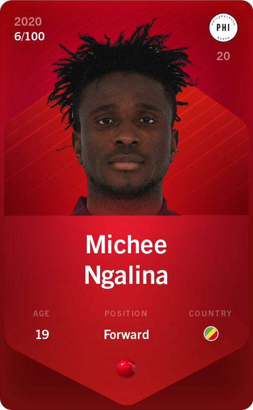 Sorare - Sorare Official - Michee Ngalina 2020-21 • Rare 6/100 - NFT # 103277611902075530457268601184064609701437196239437279136858814581029128414779