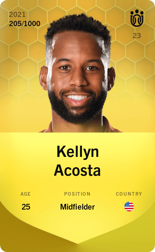 Kellyn Acosta 2021-22 • Limited 205/1000