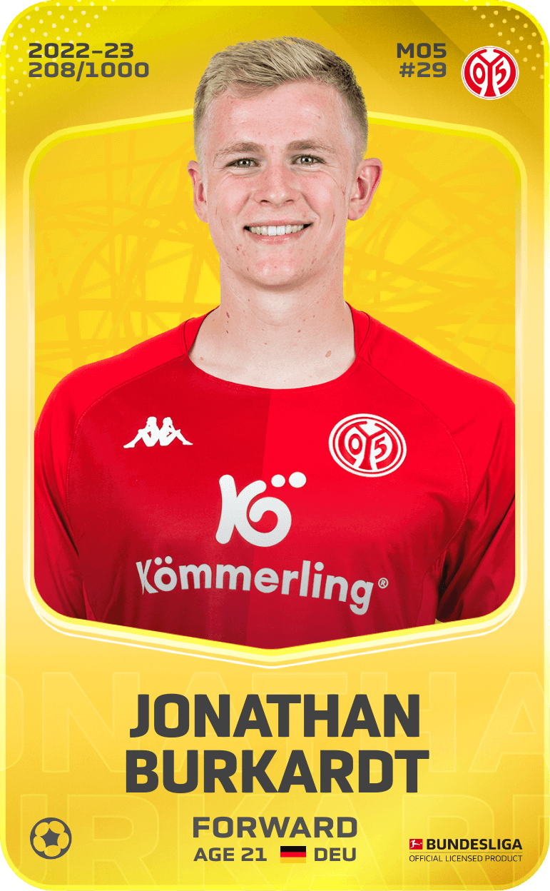 Jonathan Burkardt 2022-23 • Limited 208/1000