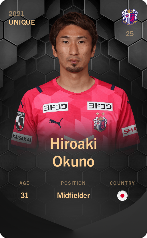 Sorare - Sorare Official - Hiroaki Okuno 2021-22 • Unique - NFT # 77853566886095862551746332660026260333166079552280889065020553078800477894304