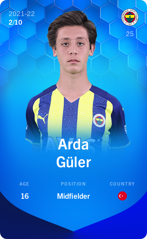 Arda Güler 2021-22 • Super Rare 2/10