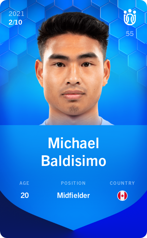 Sorare - Sorare Official - Michael Baldisimo 2021-22 • Super Rare 2/10 - NFT # 87886814949151155748622427311621825535092389475439213144191719537544351979469