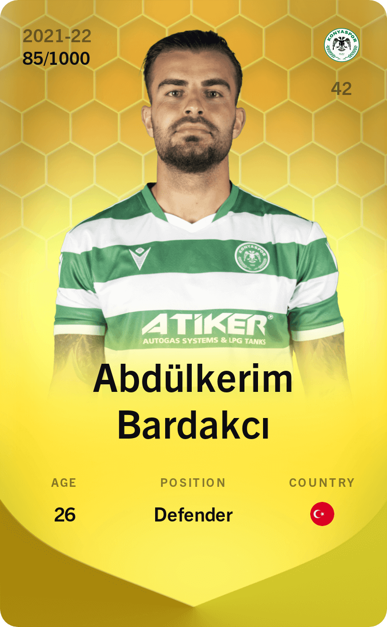 Abdülkerim Bardakcı 2021-22 • Limited 85/1000