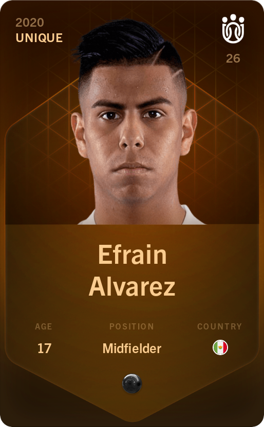 Sorare - Sorare Official - Efrain Alvarez 2020-21 • Unique - NFT # 82386063341584987482609469667976406861142767928549091148892420647081620242608