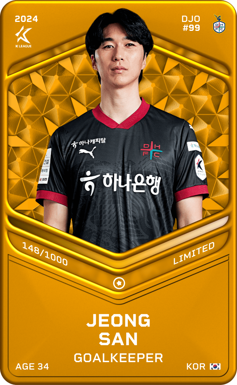 Jeong San 2024-25 • Limited 148/1000