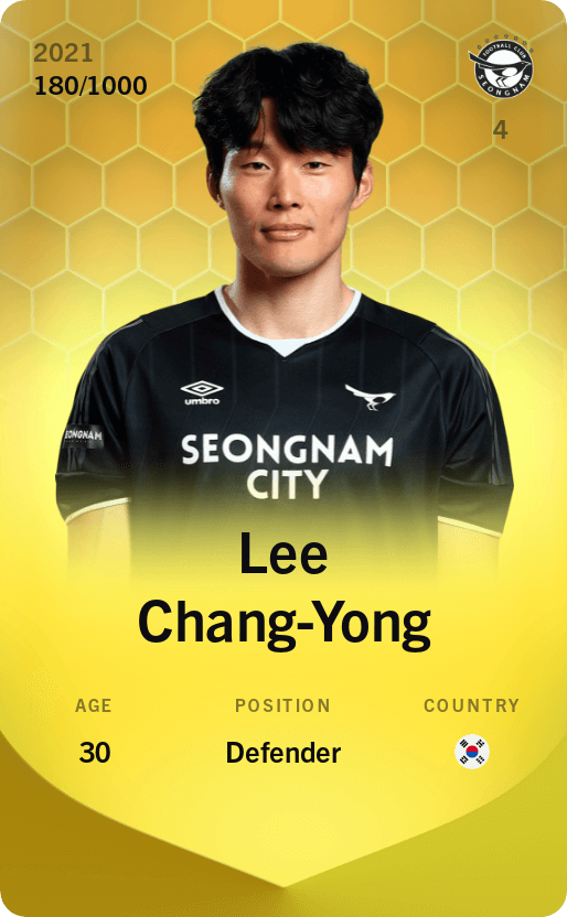 Lee Chang-Yong 2021-22 • Limited 180/1000