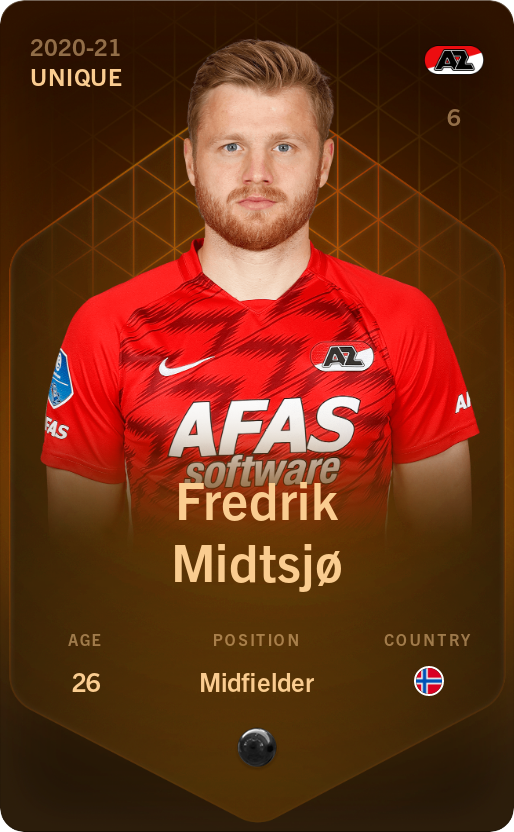 Sorare - Sorare Official - Fredrik Midtsjø 2020-21 • Unique - NFT # 57457418903533934897399180952373089728079680031247629891228314018800321480506