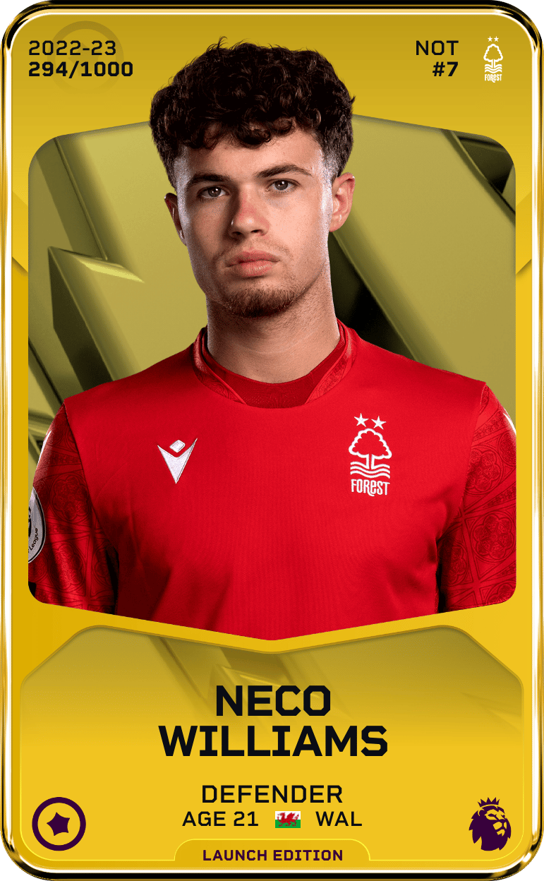 Neco Williams 2022-23 • Limited 294/1000