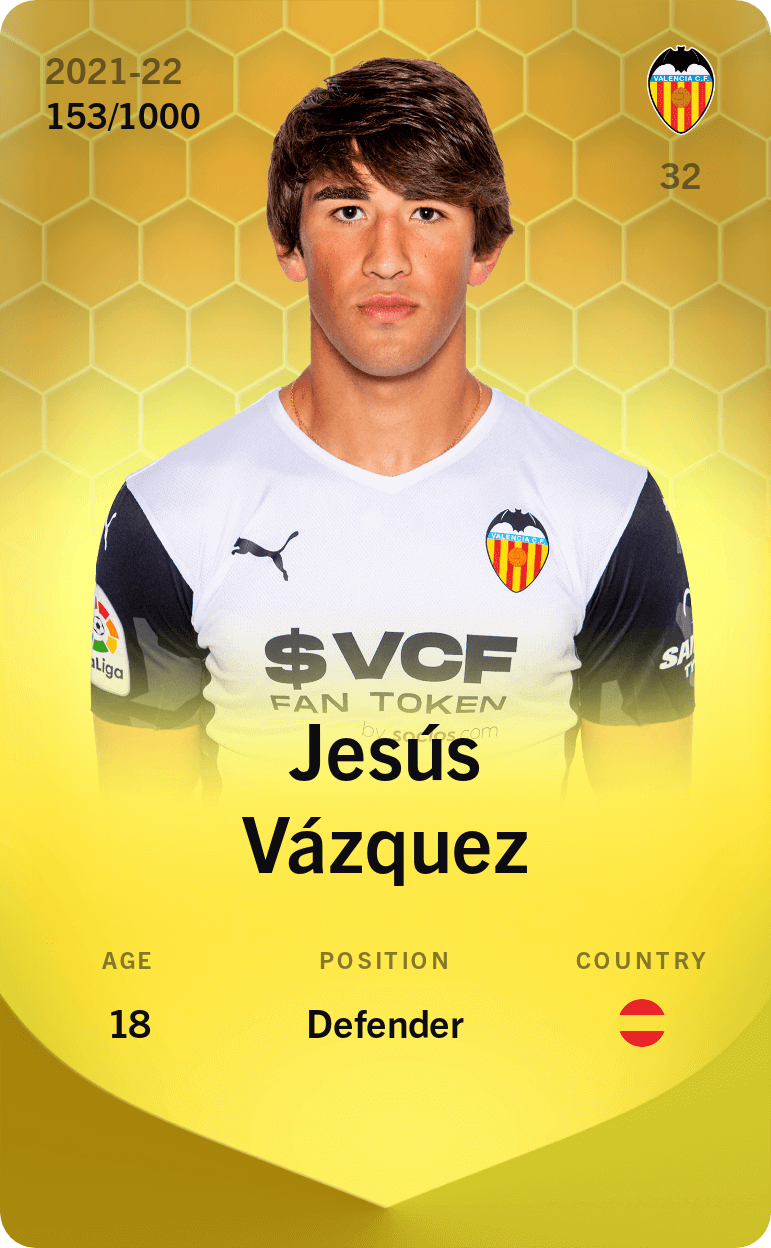 Jesús Vázquez 2021-22 • Limited 153/1000