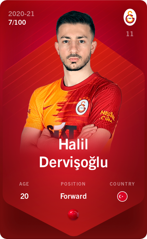 Sorare - Sorare Official - Halil Dervişoğlu 2020-21 • Rare 7/100 - NFT # 75658747771445118620476801513487274007837688972950588394394103788490206180407