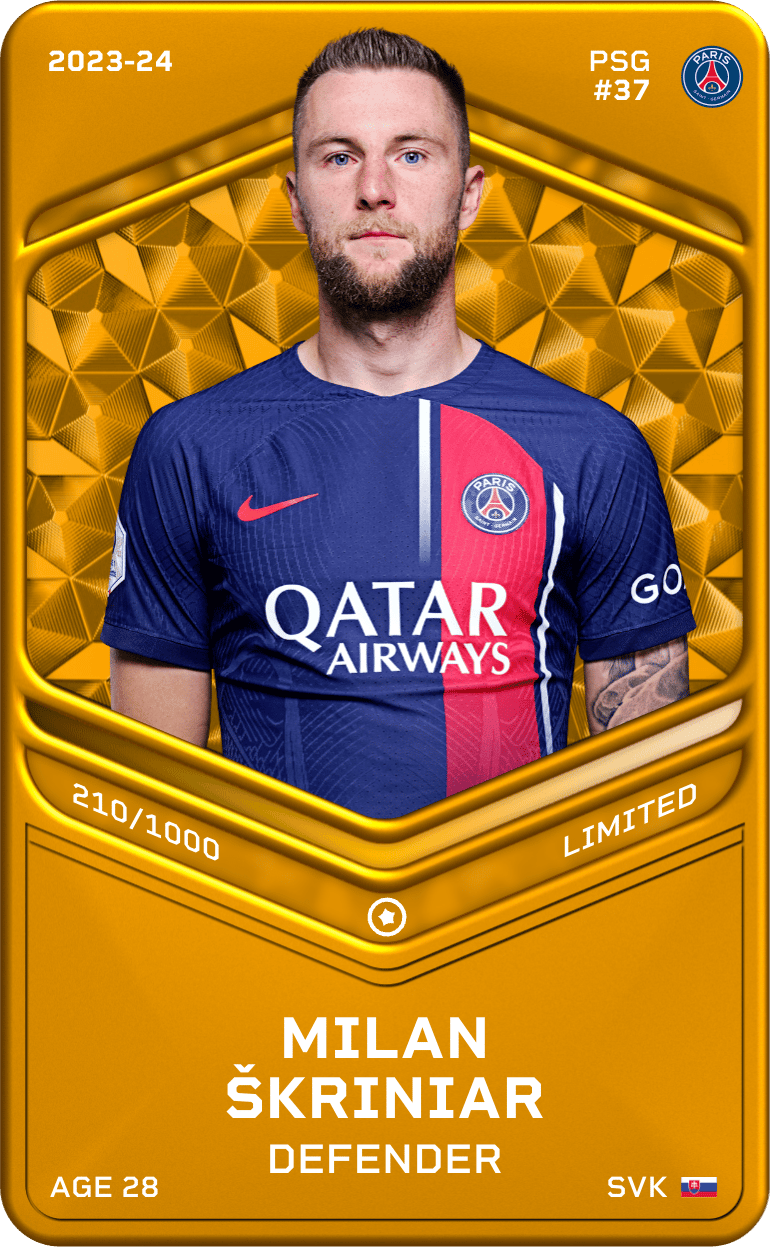 Milan Škriniar 2023-24 • Limited 210/1000