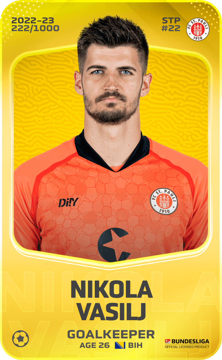 Nikola Vasilj 2022-23 • Limited 222/1000