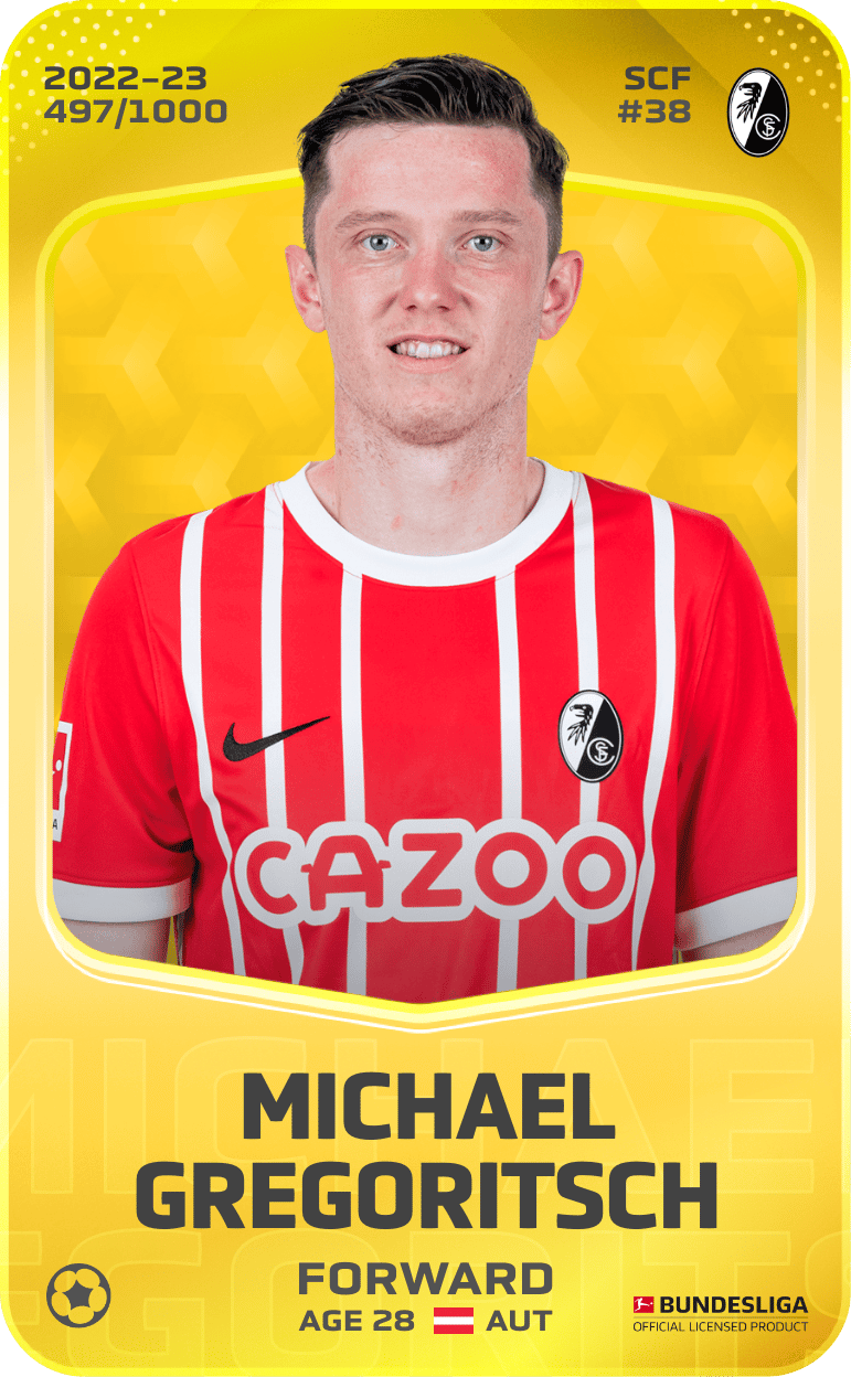 Michael Gregoritsch 2022-23 • Limited 497/1000