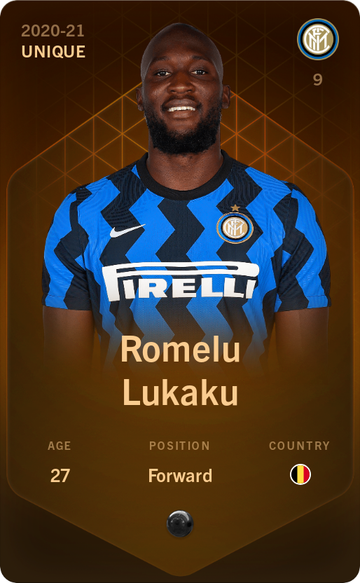 Sorare - Sorare Official - Romelu Lukaku 2020-21 • Unique - NFT # 115512401043228264532655077155869501126449110406479161214930105129658288360574