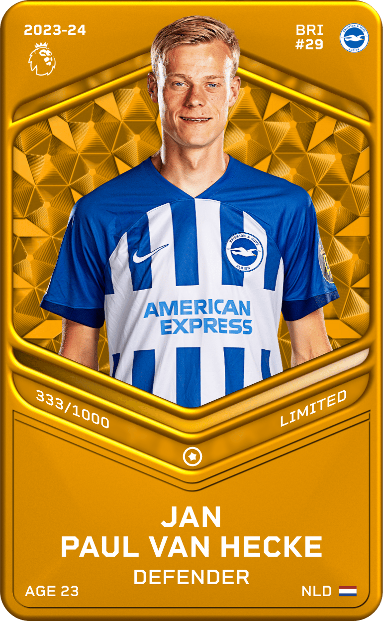 Jan Paul Van Hecke 2023-24 • Limited 333/1000